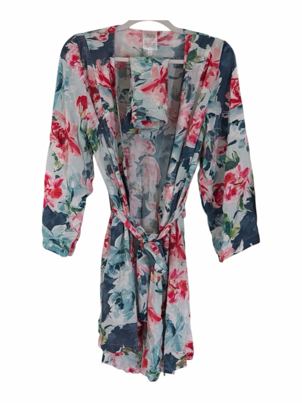 Plum Pretty Sugar Robe Bridesmaid Bride Dressing Gown Floral Women's Small